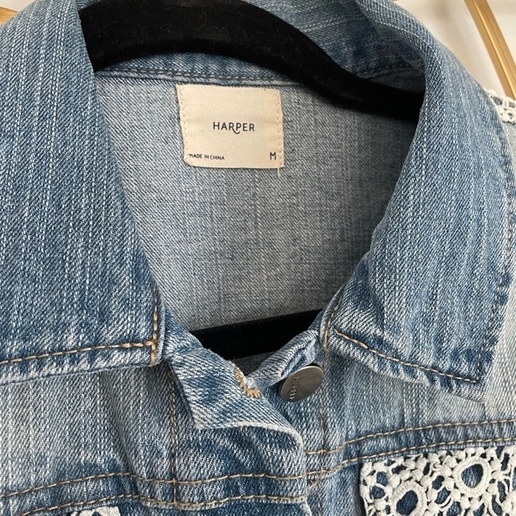 Harper Jeans Jacket Blazer - Picture 3 of 5